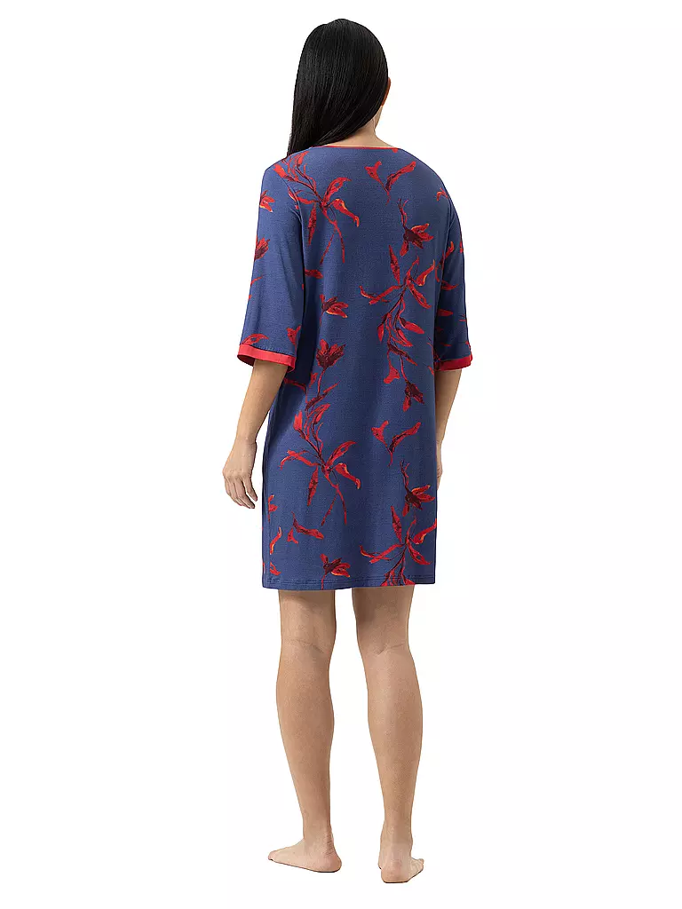 MEY | Nachthemd - Sleepshirt ROYAL GARDEN Astral Night | blau