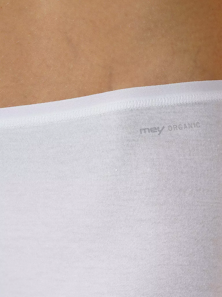 MEY | Panty SUPERFINE ORGANIC weiss | schwarz