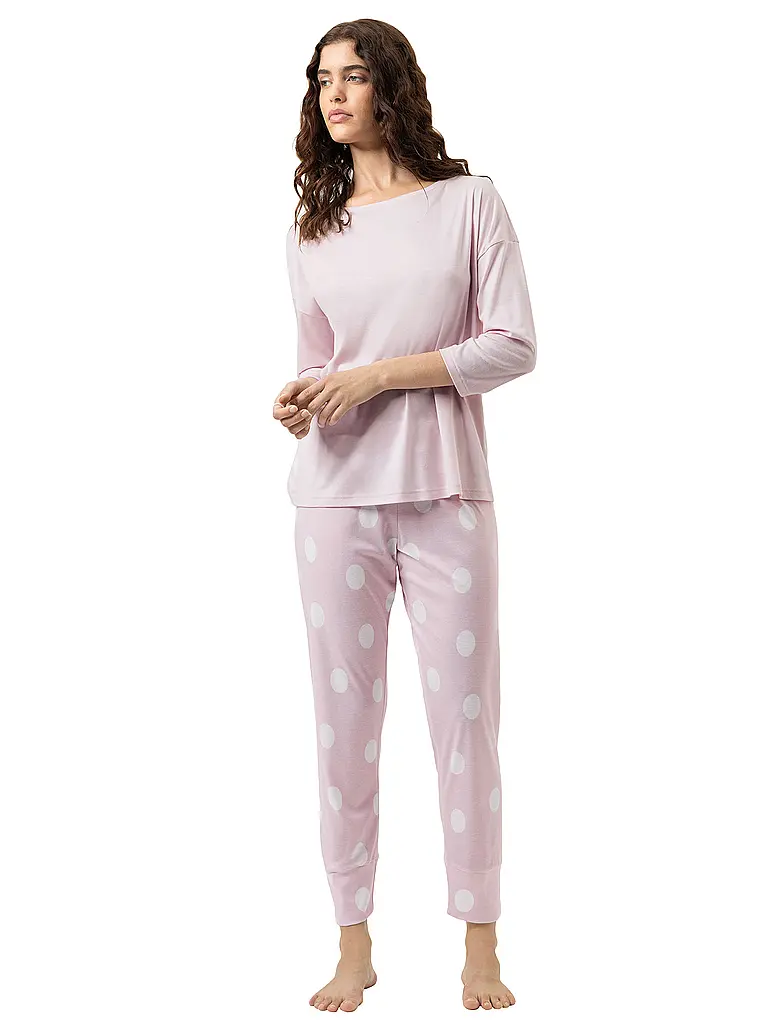 MEY | Pyjama 7/8 PRETTY DOTS pink parfai | Rosa