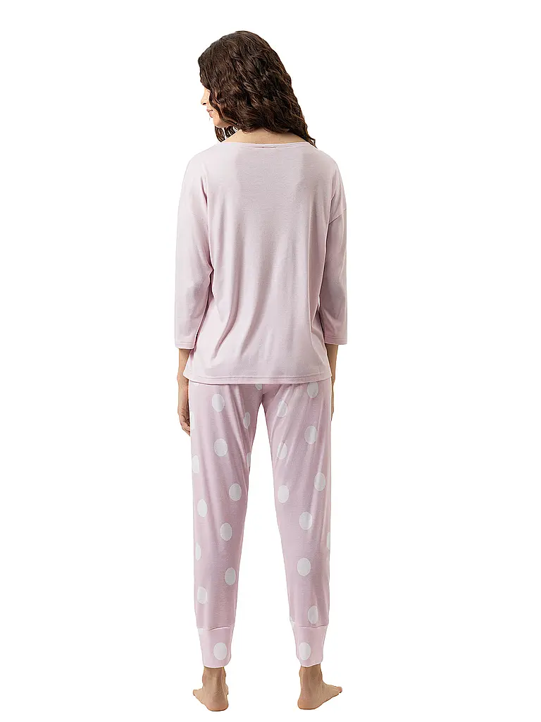 MEY | Pyjama 7/8 PRETTY DOTS pink parfai | Rosa