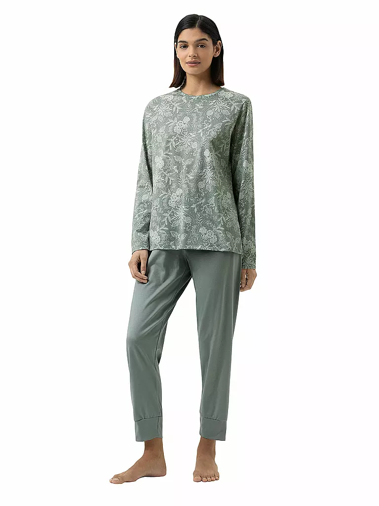 MEY | Pyjama 7/8 | grün