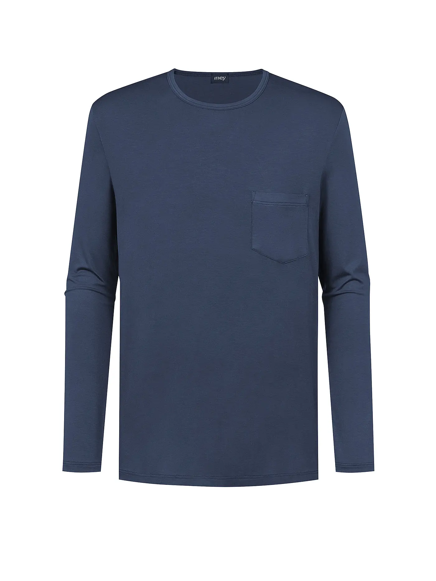 MEY | Pyjama Langarmshirt JEFFERSON galactic blue | grau