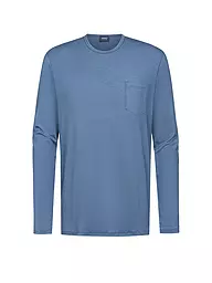 MEY | Pyjama Langarmshirt JEFFERSON yacht blue | blau