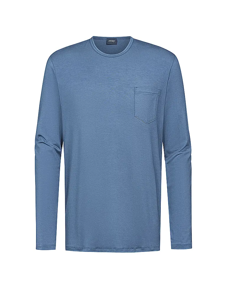 MEY | Pyjama Langarmshirt JEFFERSON galactic blue | blau