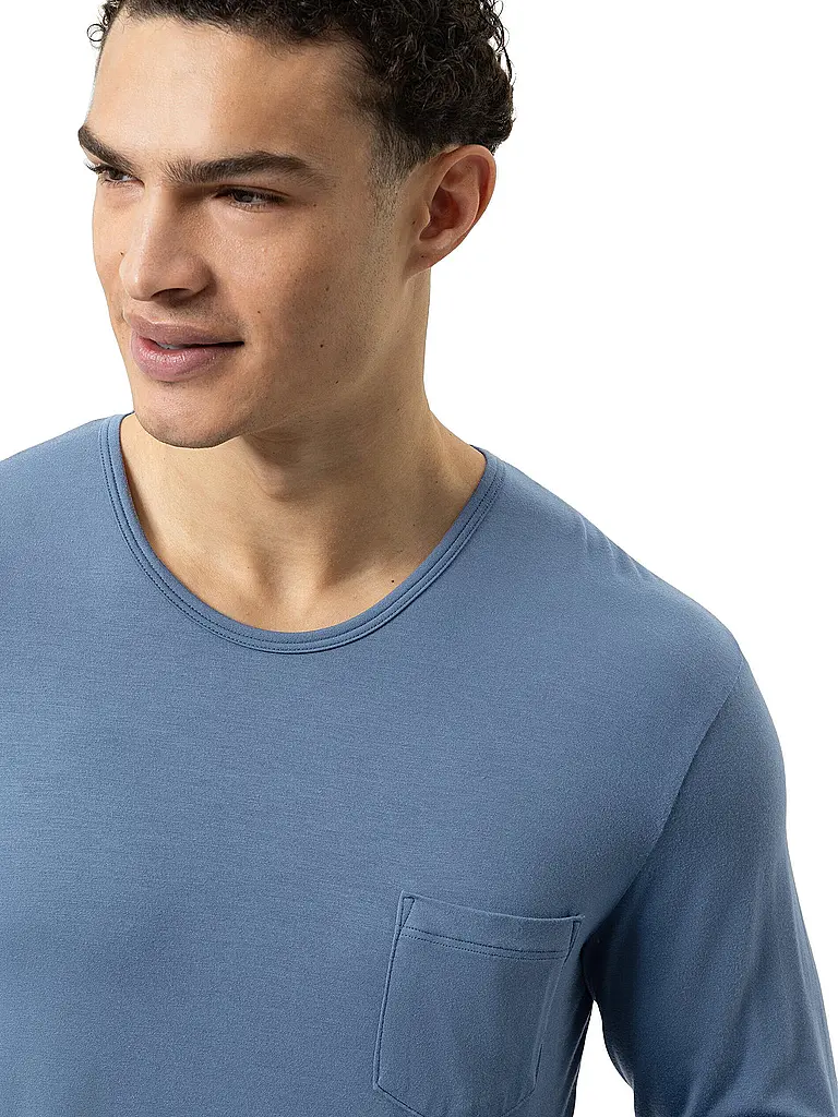 MEY | Pyjama Langarmshirt JEFFERSON galactic blue | 