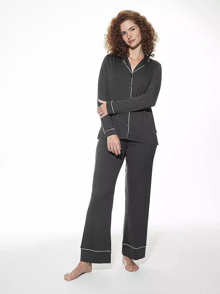 MEY | Pyjama PURE CHIC thunder grey | grau