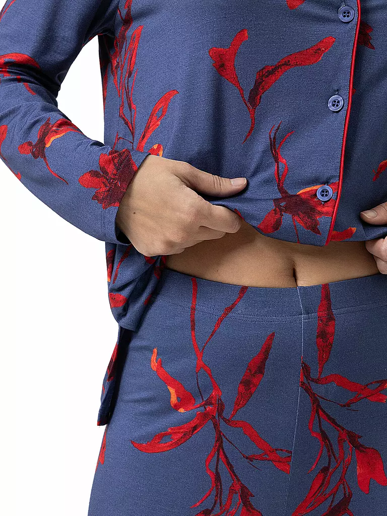 MEY | Pyjama ROAYAL GARDEN astral night | blau