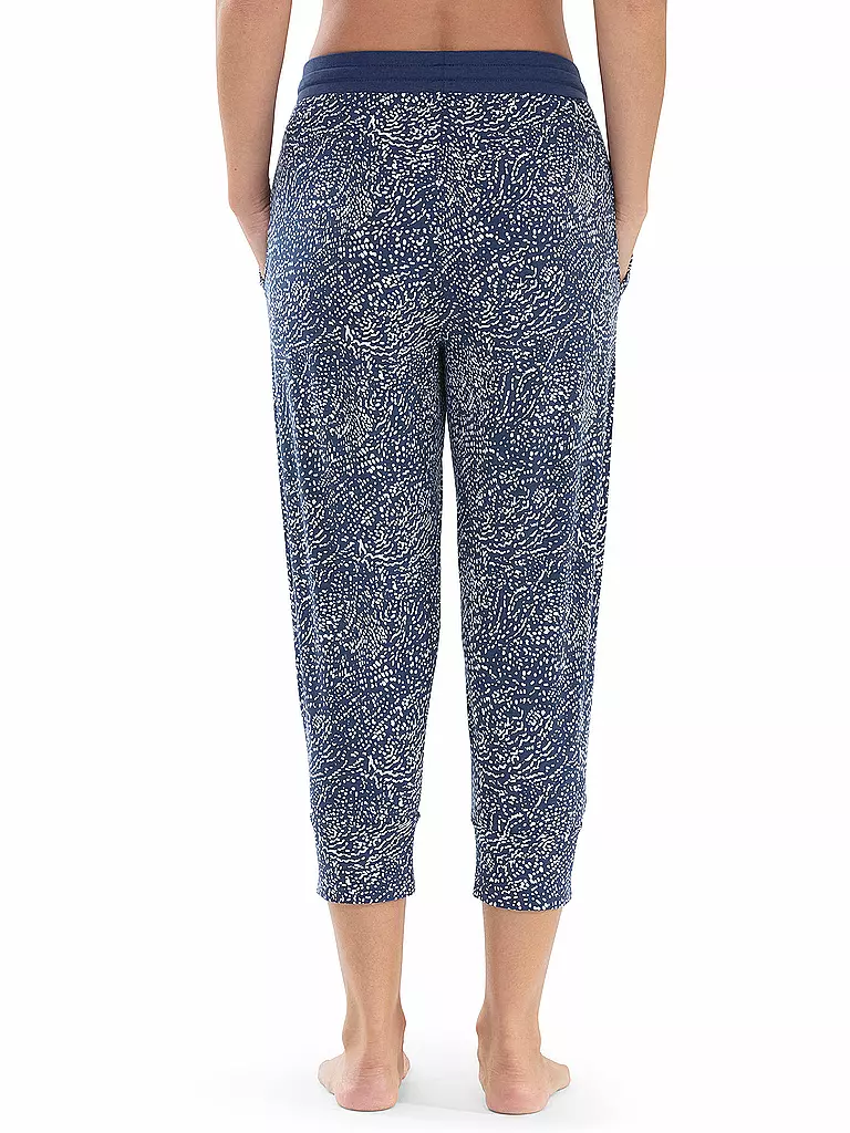 MEY | Pyjamahose 3/4 | blau