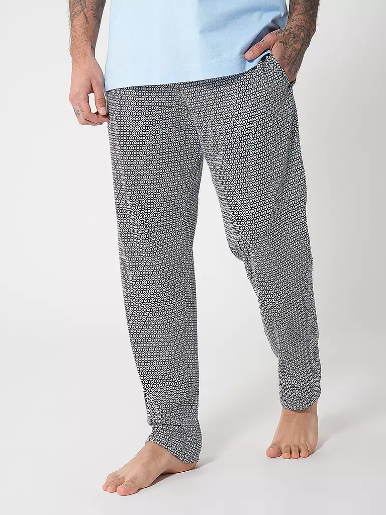 MEY | Pyjamahose | blau