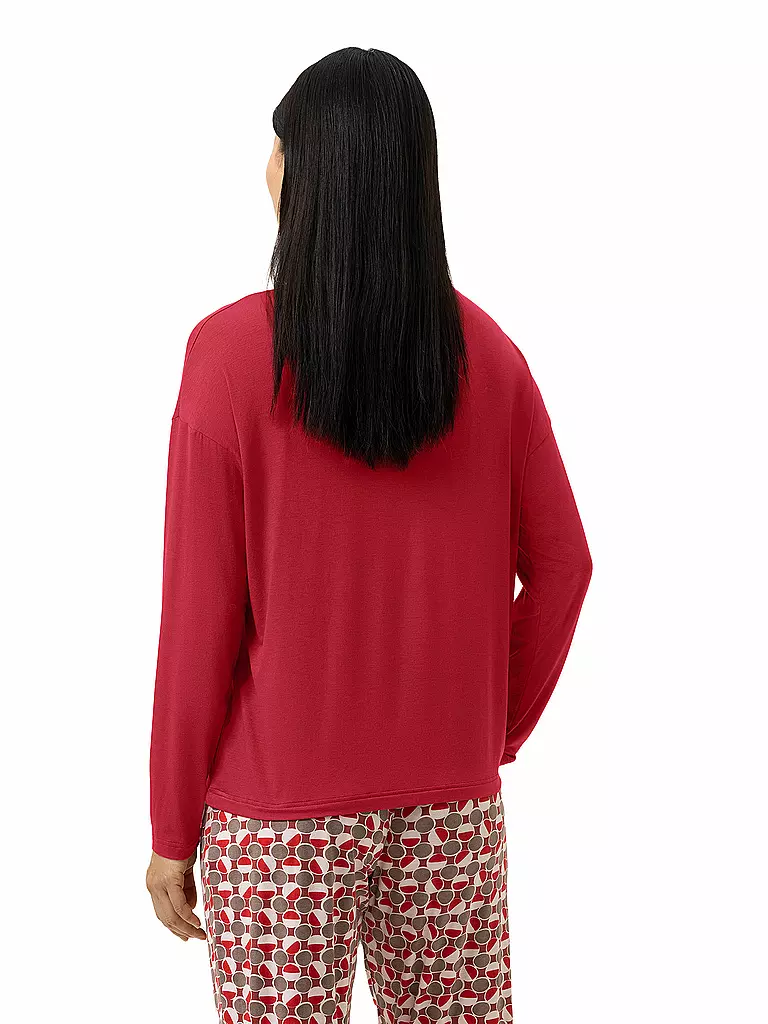 MEY | Pyjamashirt PURE CHIC | rot