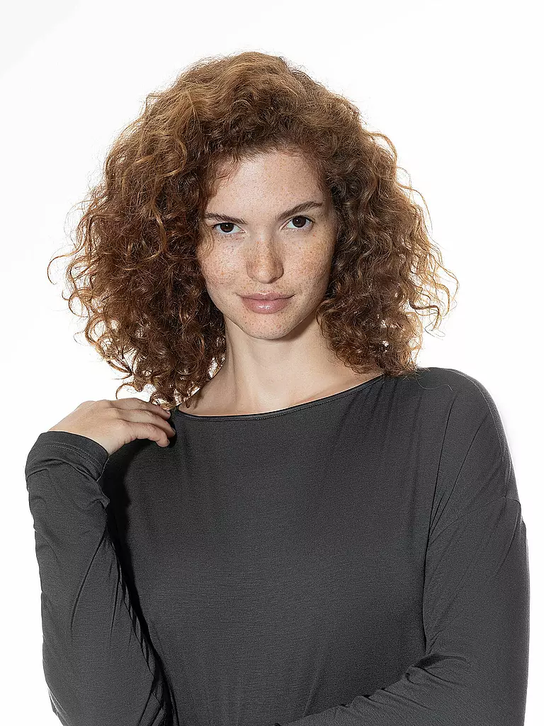 MEY | Pyjamashirt PURE CHIC | grau