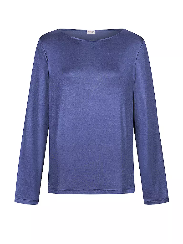 MEY | Pyjamashirt PURE SHINE astral night | blau