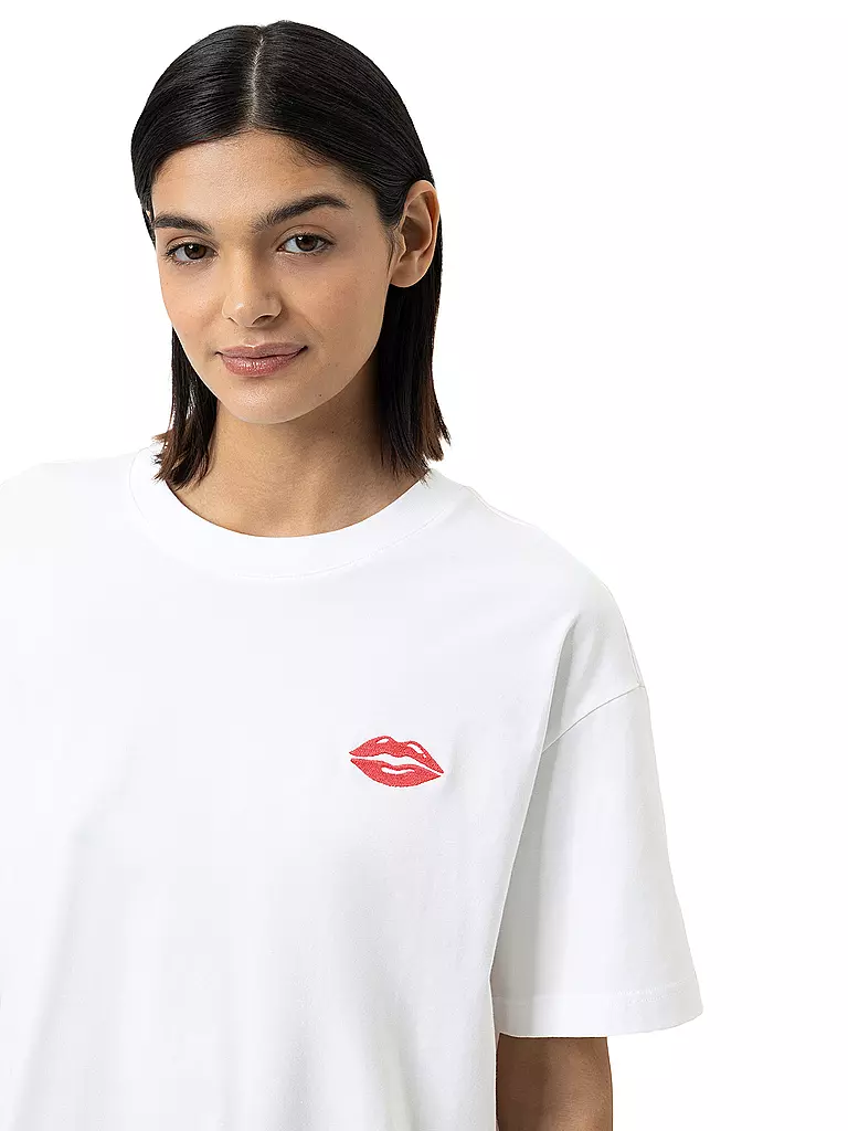 MEY | Pyjamashirt SOLID LOVE weiss | weiss