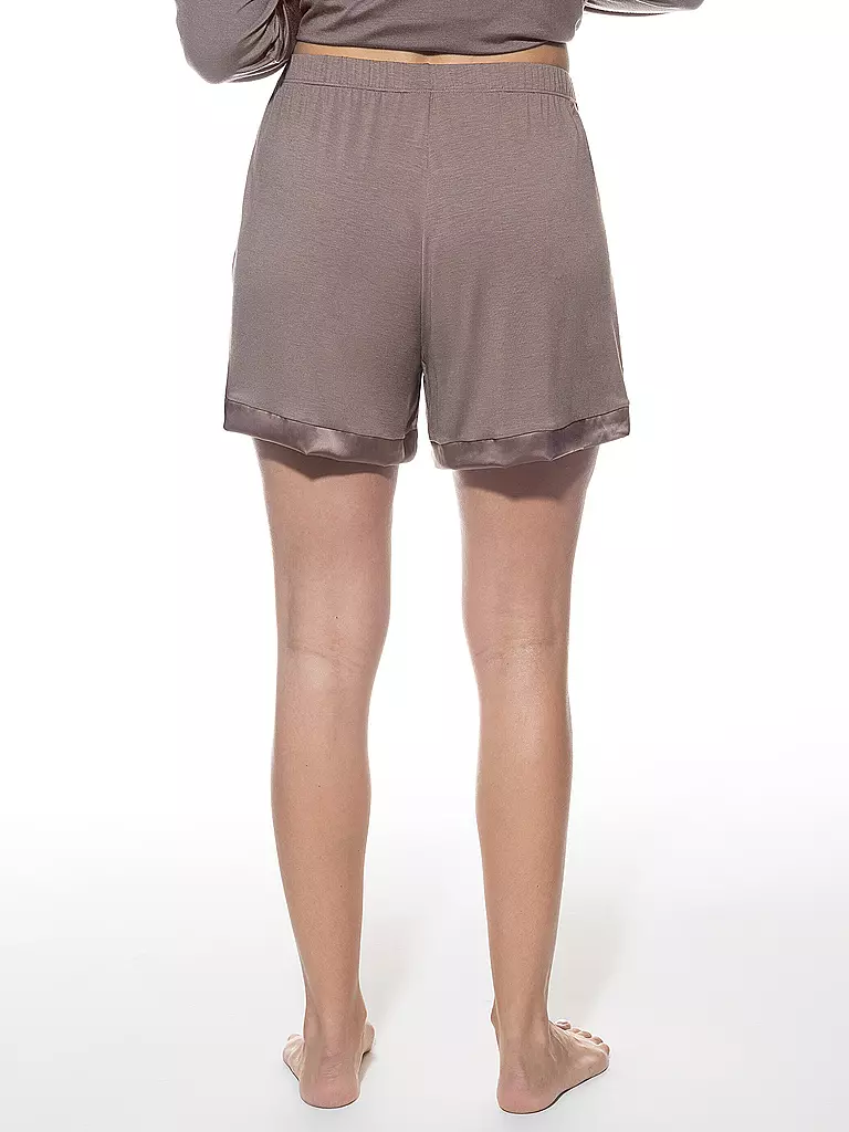 MEY | Pyjamashorts | hellbraun