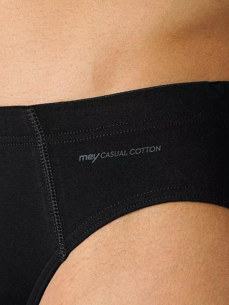 MEY | Slip Casual Cotton Schwarz | schwarz
