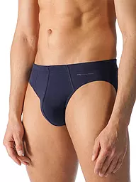 MEY | Slip CASUAL COTTON weiss | blau