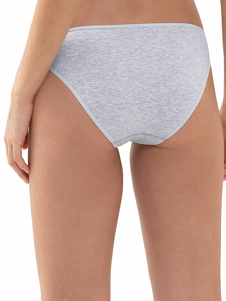 MEY | Slip COTTON PURE light grey melange | blau