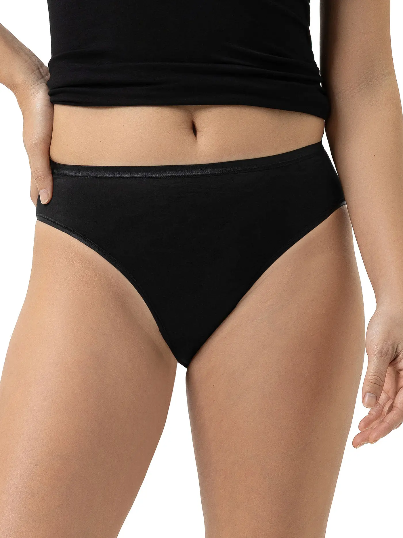 MEY | Slip MODAL PURE schwarz | schwarz