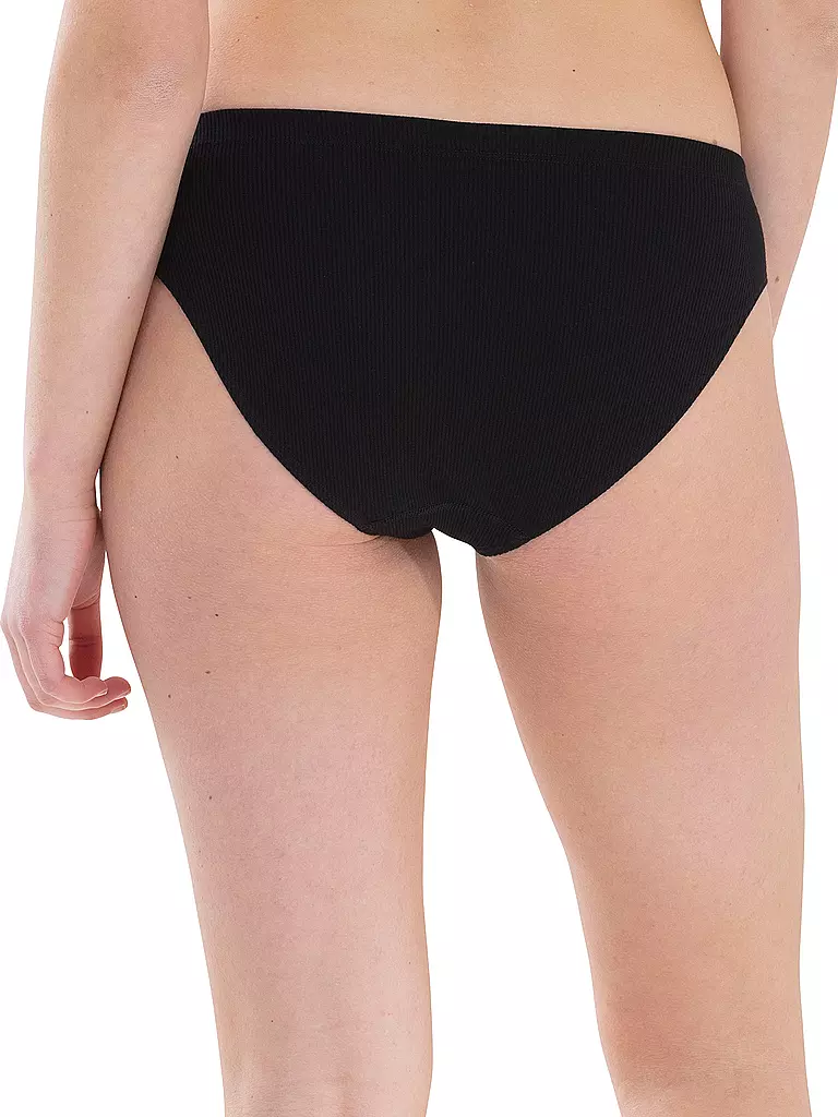 MEY | Slip ORGANIC COTTON schwarz | weiss