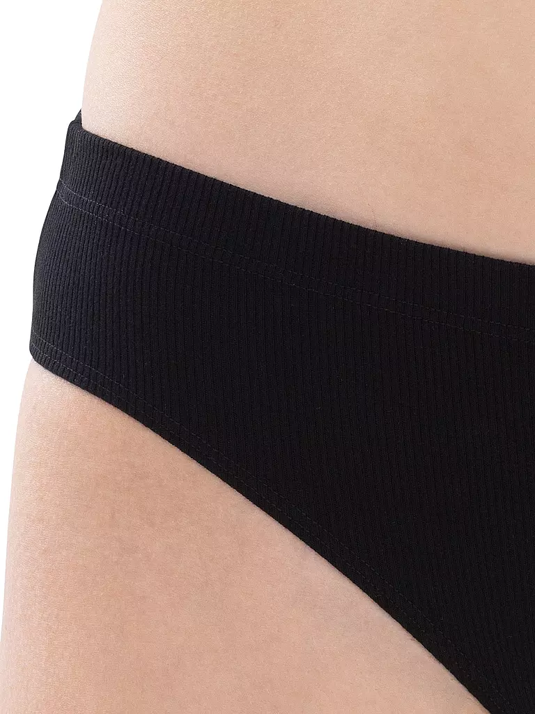 MEY | Slip ORGANIC COTTON schwarz | weiss