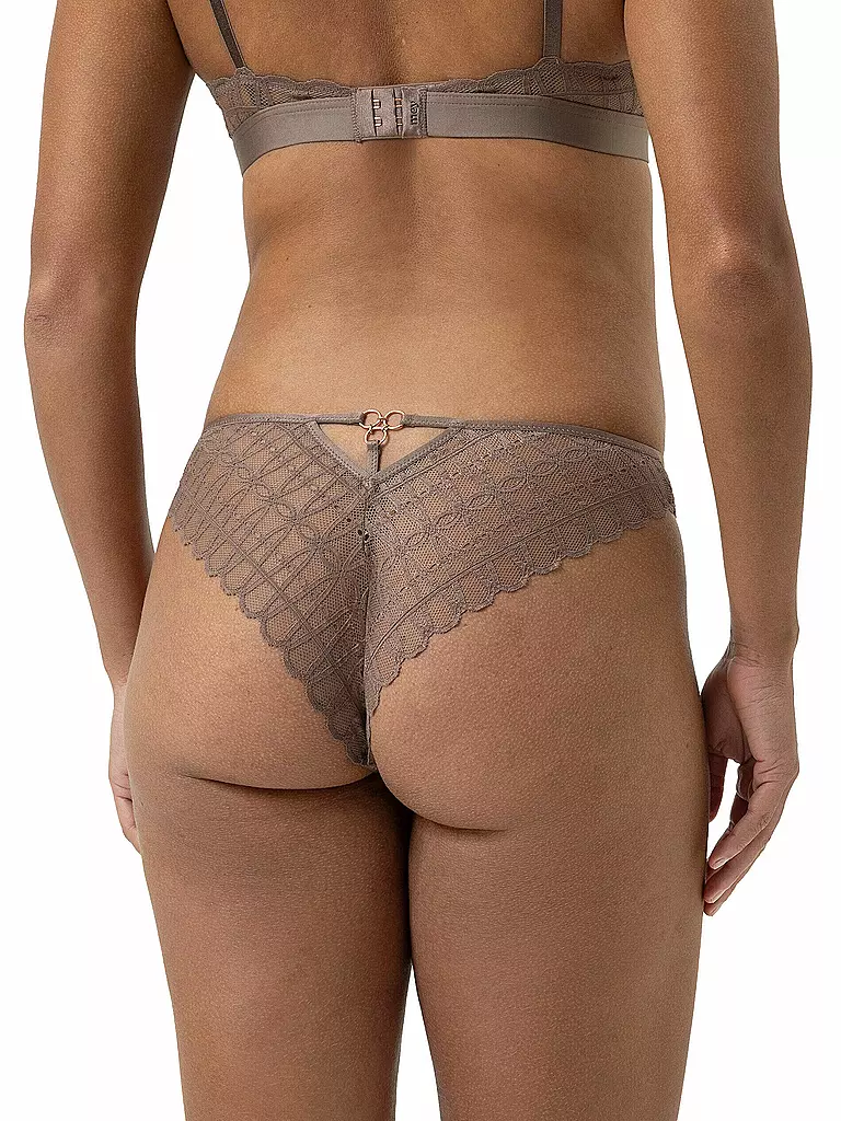 MEY | Slip POETRY TEMPTATION milk n coffee | hellbraun