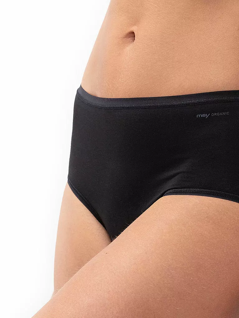 MEY | Slip SUPERFINE ORGANIC schwarz | beige