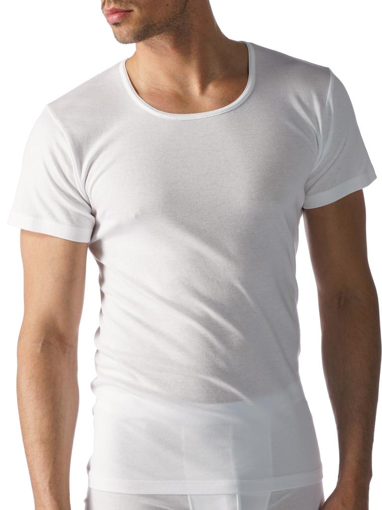 MEY | T Shirt Casual Cotton Weiss | weiß
