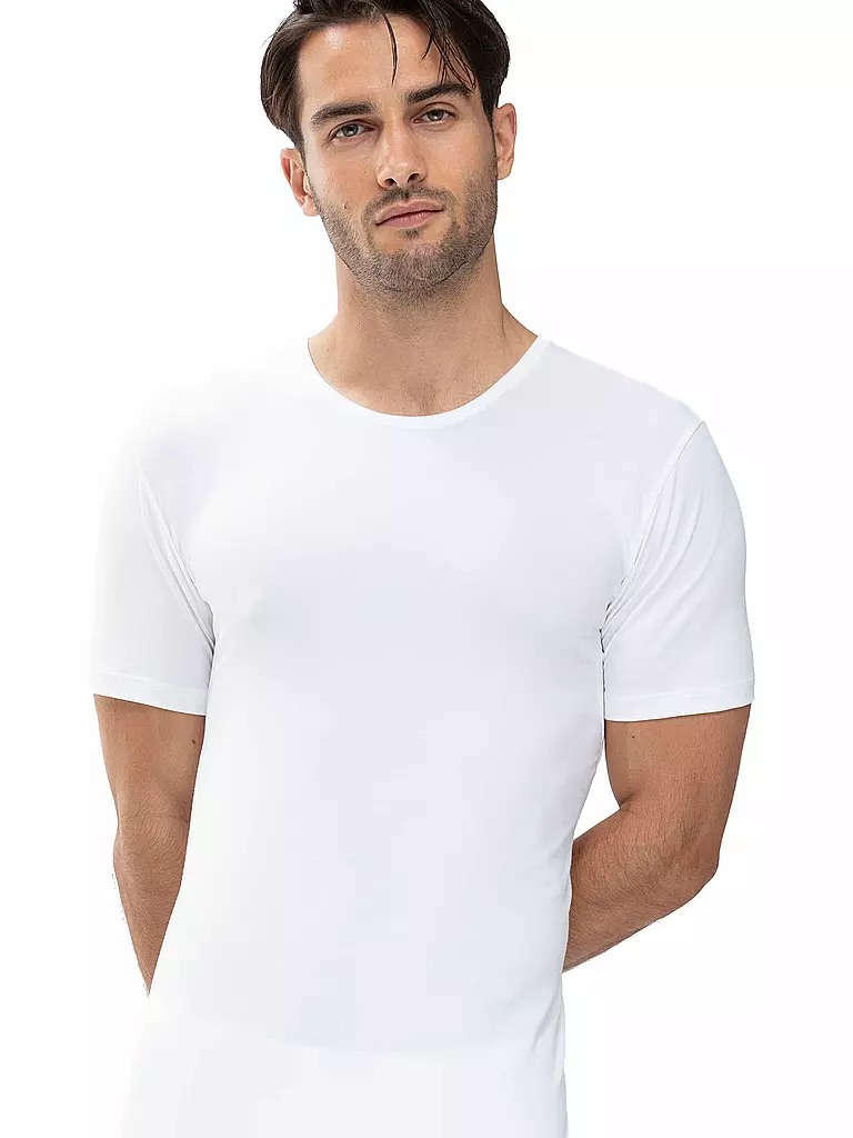 MEY | T-Shirt - Unterhemd DRY COTTON weiss | beige