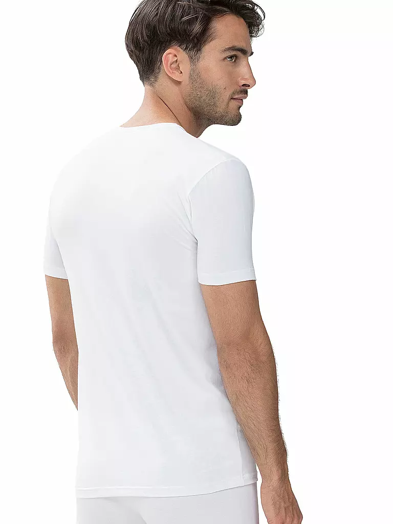 MEY | T-Shirt DRY COTTON weiss | schwarz