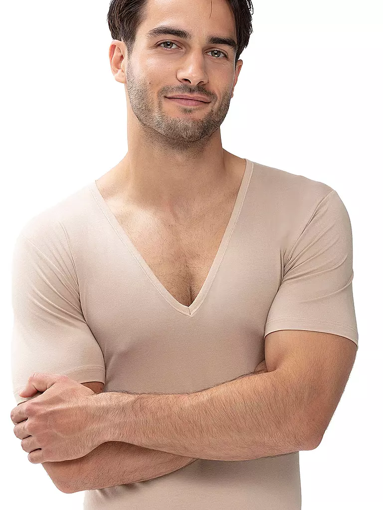 MEY | T-Shirt Slim Fit DRY COTTON light skin | beige