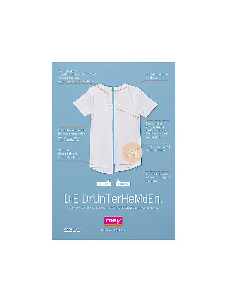 MEY | T-Shirt Slim Fit DRY COTTON light skin | beige