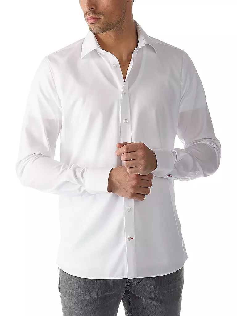 MEY | T-Shirt Slim Fit DRY COTTON weiss | beige