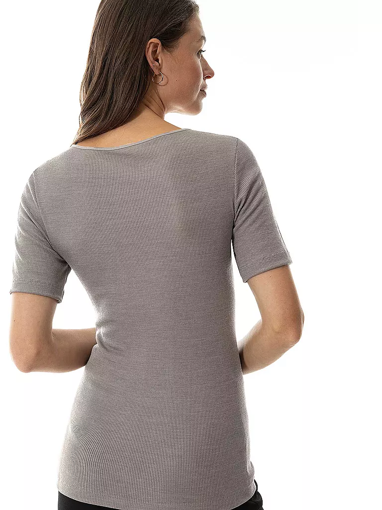 MEY | T-Shirt WOOL LOVE deep taupe | 
