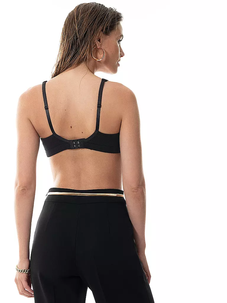 MEY | Triangel BH ORGANIC COTTON schwarz | weiss