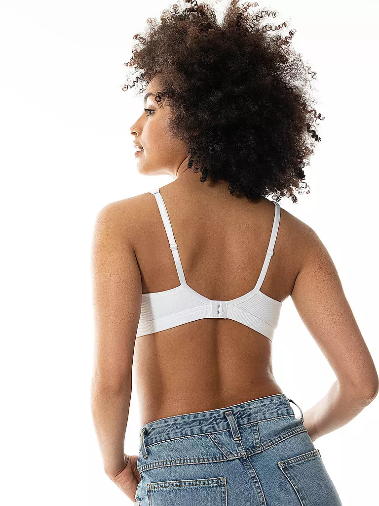 MEY | Triangel BH ORGANIC COTTON weiss | schwarz