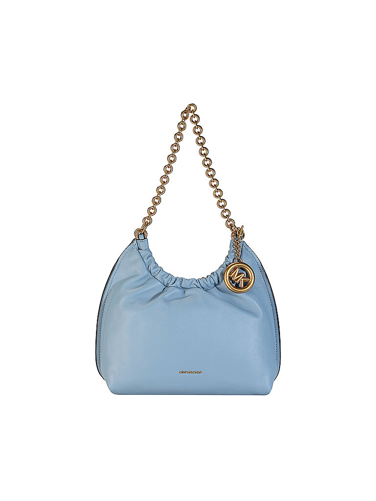 Ledertasche - Hobo Bag INDIE Small hellblau damen