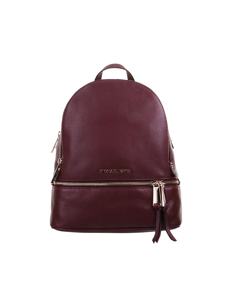 MICHAEL KORS | Leder-Rucksack "Rhea" | rot