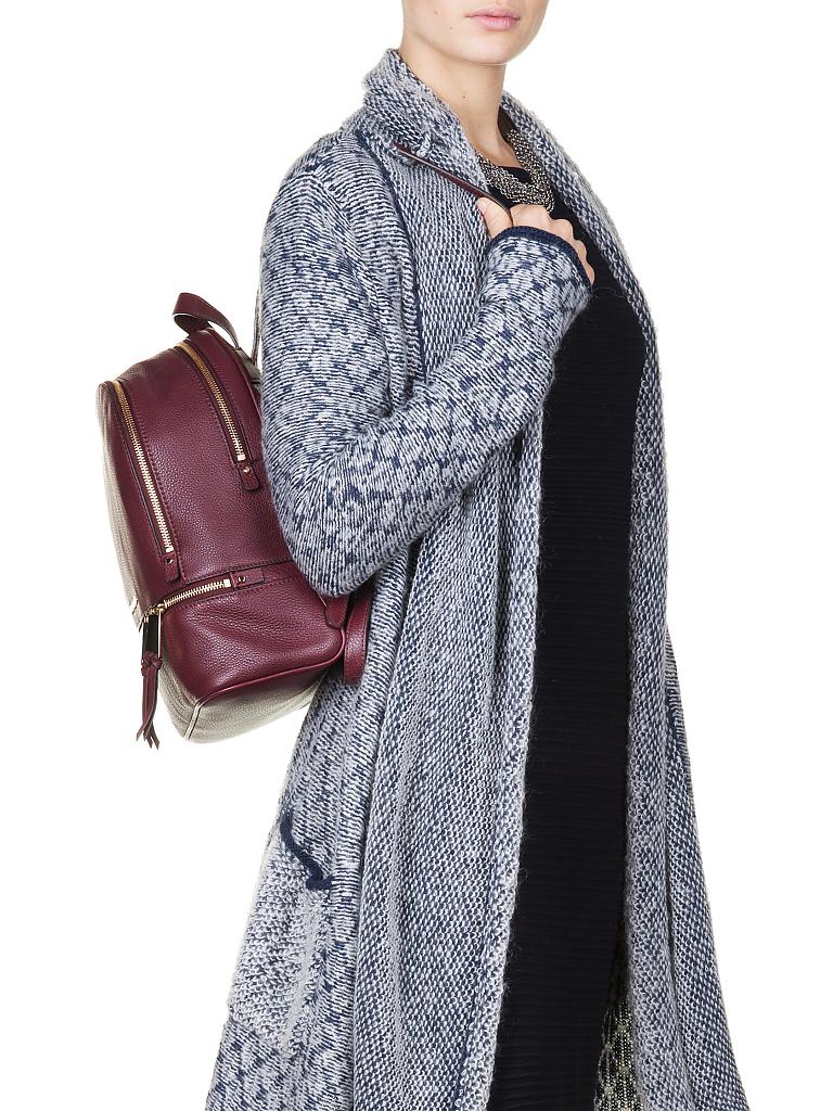 MICHAEL KORS | Leder-Rucksack "Rhea" | rot