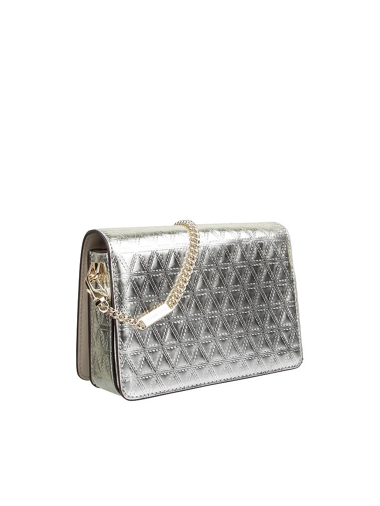 MICHAEL KORS | Ledertasche - Clutch "Jade" | silber