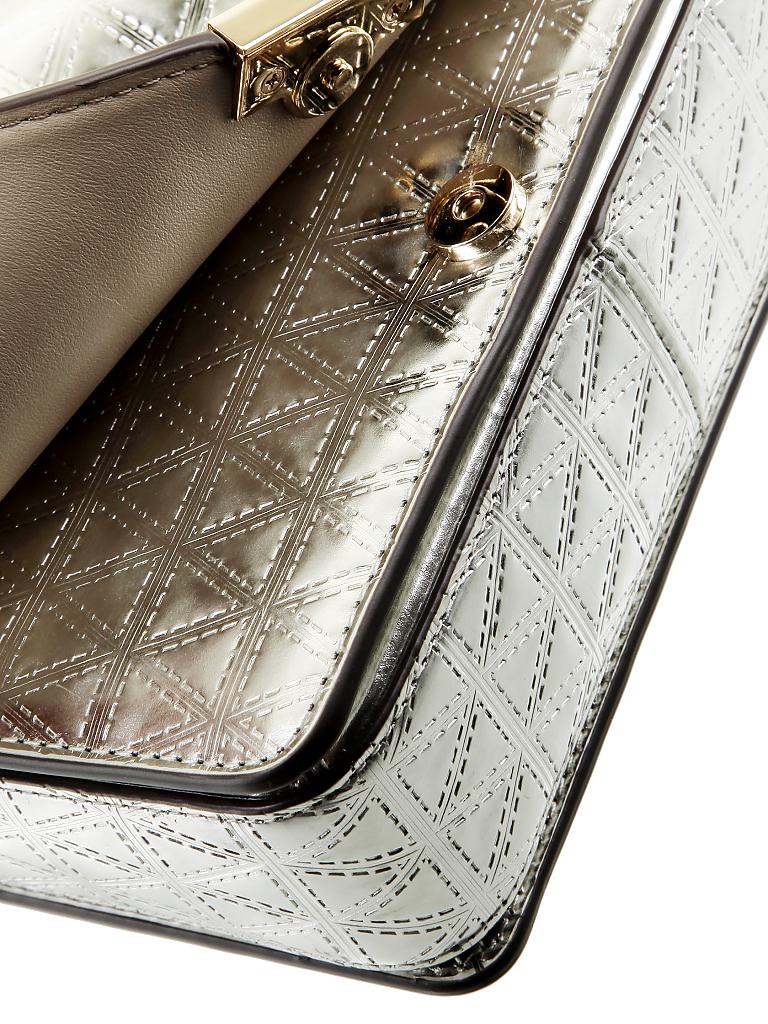 MICHAEL KORS | Ledertasche - Clutch "Jade" | silber