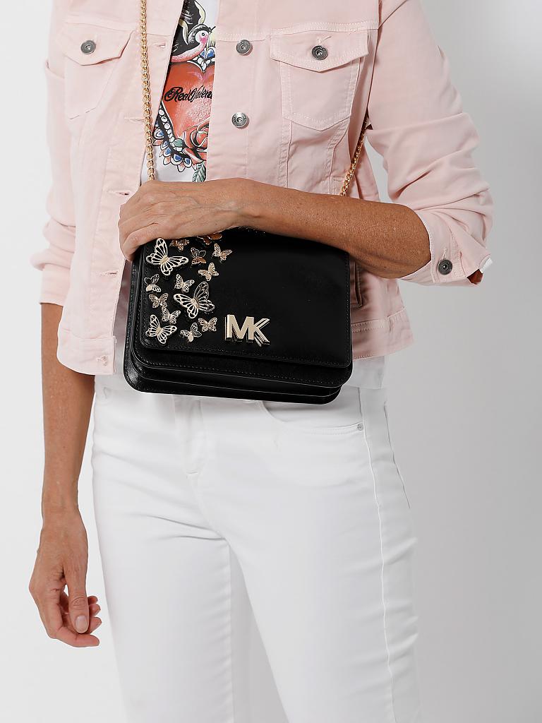MICHAEL KORS | Ledertasche - Henkeltasche "Mott" | schwarz