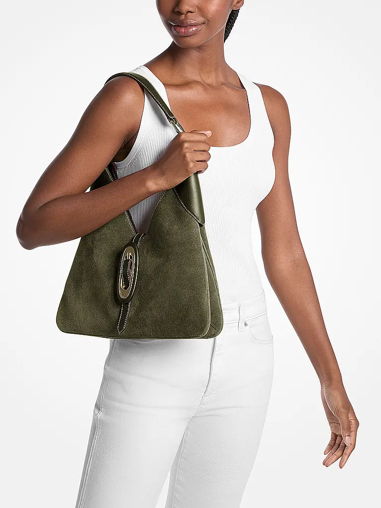 MICHAEL KORS | Ledertasche - Hobo Bag CORNELIA Medium | olive