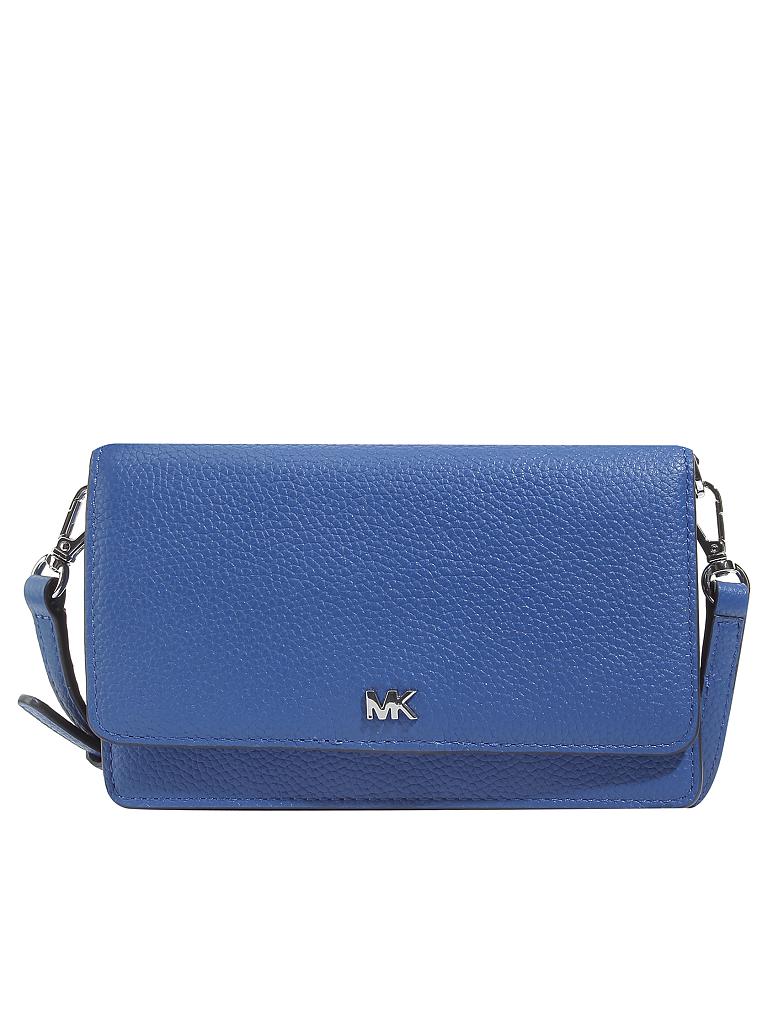 MICHAEL KORS | Ledertasche - Minibag "Crossbodies" | blau