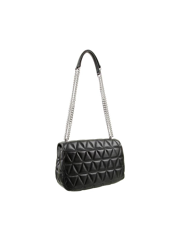MICHAEL KORS | Ledertasche - Schultertasche "Sloan" | schwarz