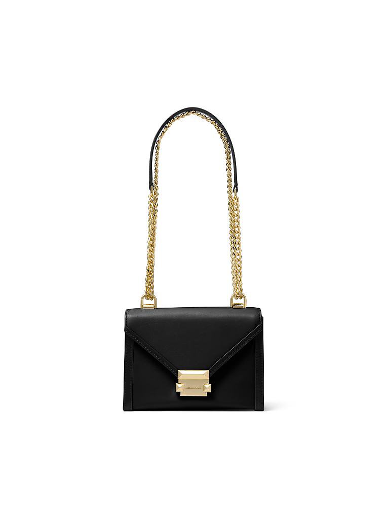 MICHAEL KORS | Ledertasche - Schultertasche "Whitney" | schwarz