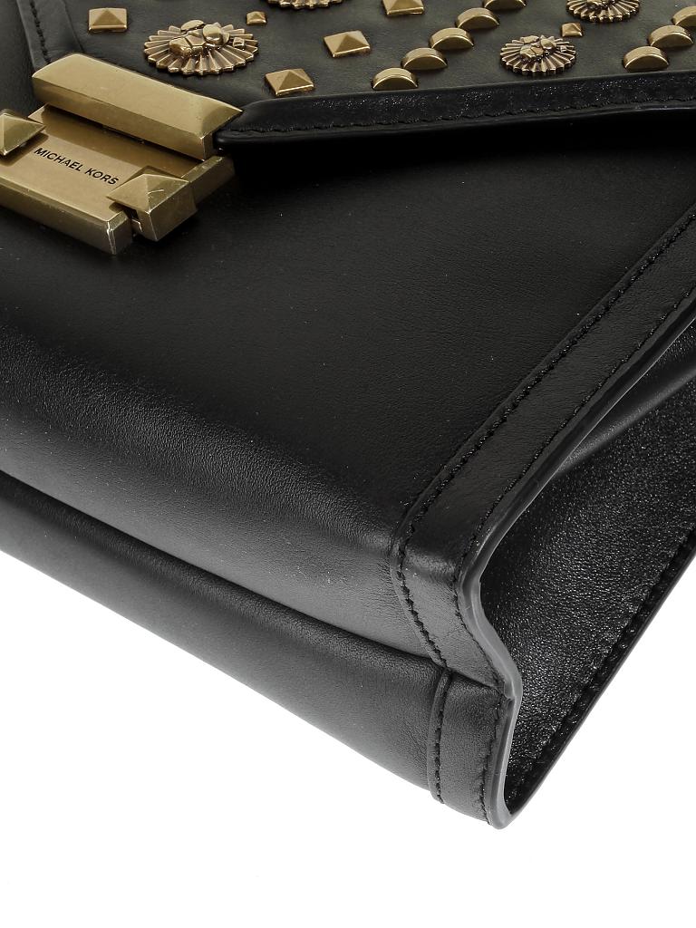MICHAEL KORS | Ledertasche - Schultertasche "Whitney" | schwarz