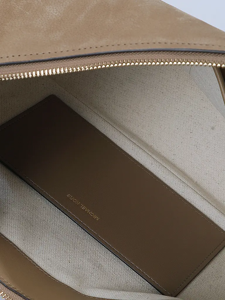 MICHAEL KORS | Ledertasche - Schultertasche NOLITA | creme