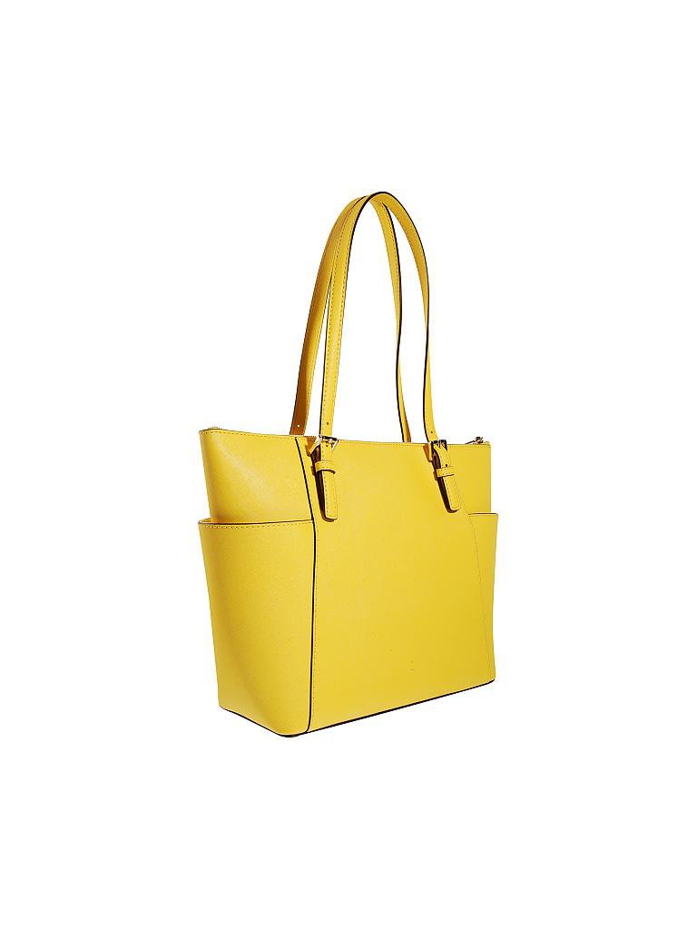 MICHAEL KORS | Ledertasche - Shopper "Jet Set Item" | gelb