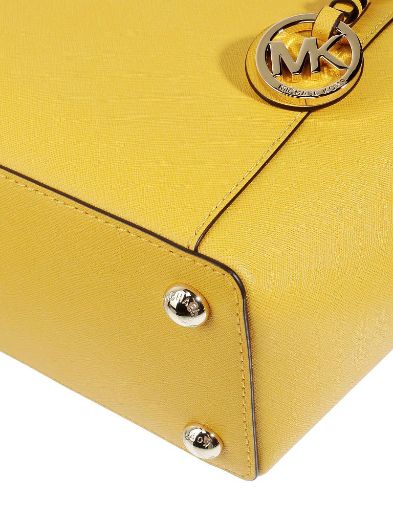 MICHAEL KORS | Ledertasche - Shopper "Jet Set Item" | gelb