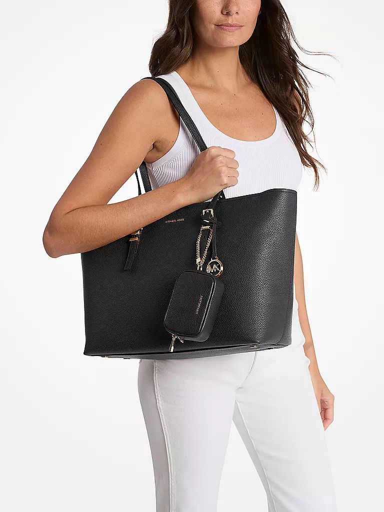 MICHAEL KORS | Ledertasche - Shopper QUINN Large | schwarz